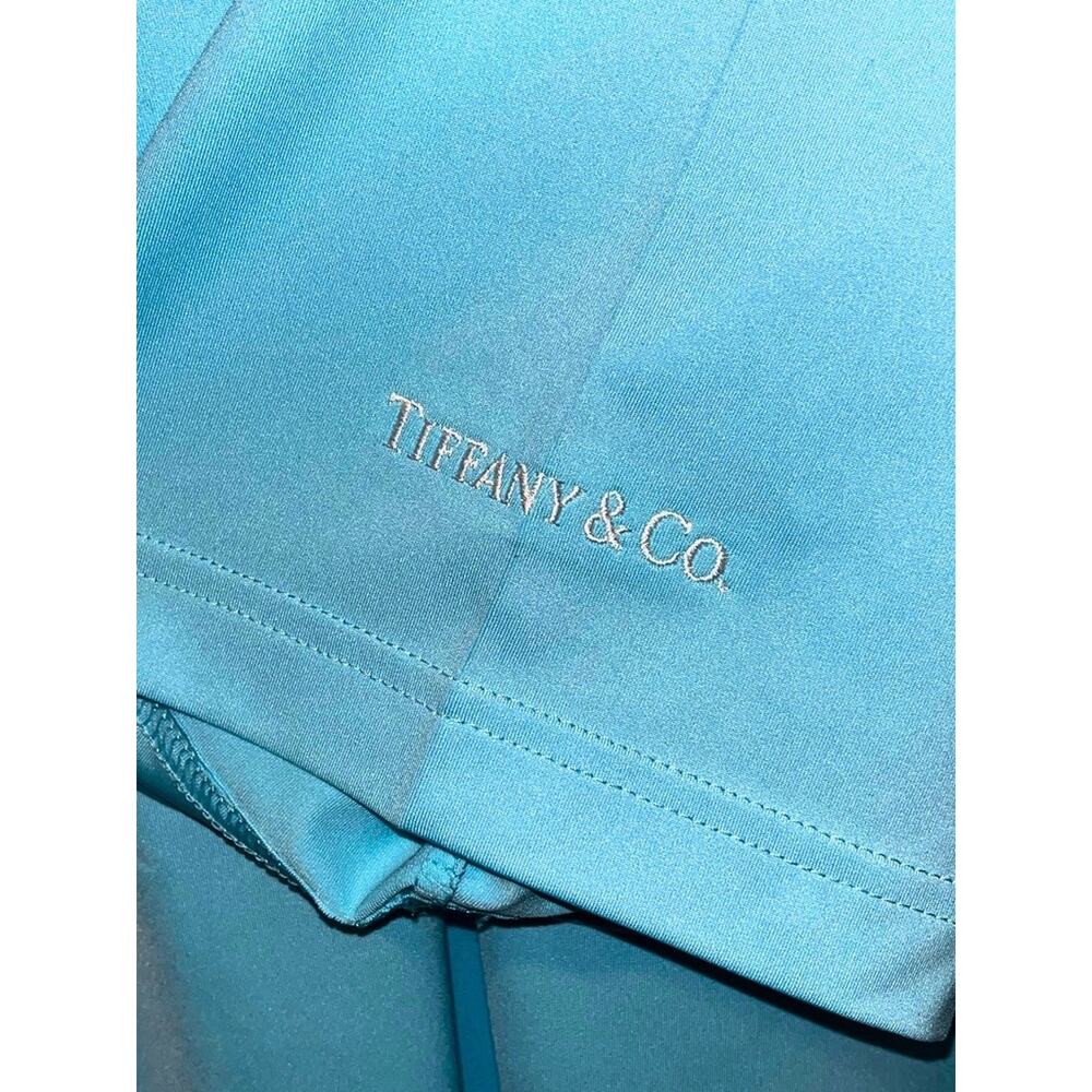 Peter Millar Tiffany & Co Summer Comfort Polo Shirt XL Blue Golf Logo Rare - Picture 8 of 13